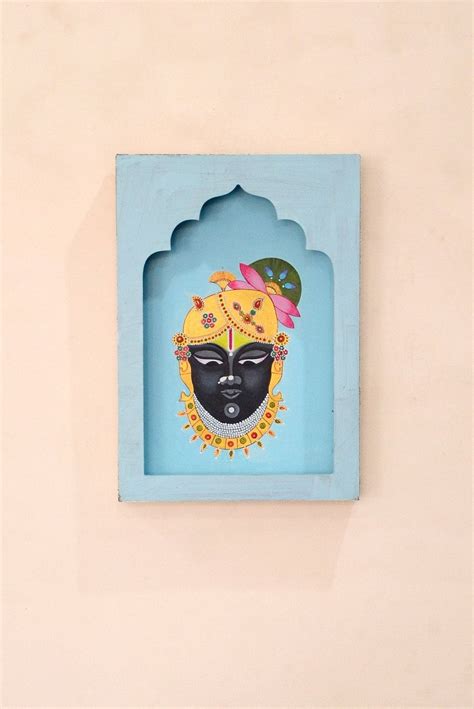 Indian Art Colorful Jharokha Painting Shrinathji Pichwai - Etsy in 2023 | Indian art, Mini ...