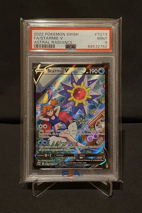 PSA 9 2022 Pokémon SWSH Astral Radiance Starmie V Values MAVIN