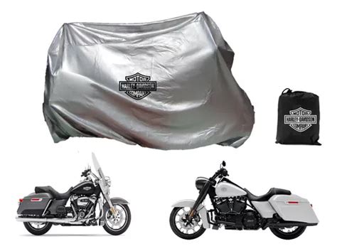 Funda Afelpada Para Hd Road King Impermeable Color Plateado