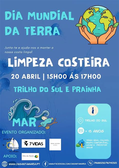 1 ª Ação de Limpeza Costeira Dia Mundial da Terra Clube Naval de