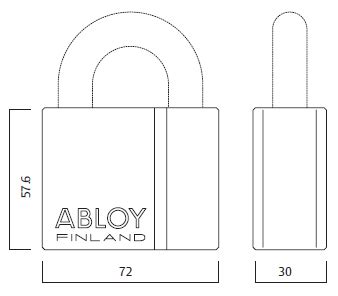 Abloy PL350 Padlock Polyware Pte Ltd