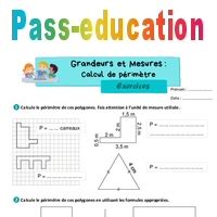 Calcul De P Rim Tre Exercices De Grandeurs Et Mesures Pour Le Cm