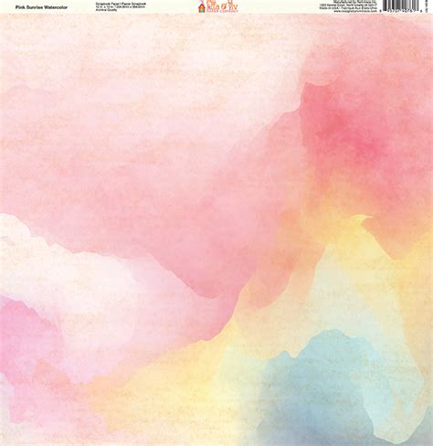 Ella And Viv Paper Company Painted Pink Sunrise Watercolor Paper