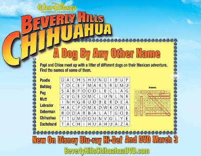 Chihuahua and Dog Fashion: All Kinds of Beverly Hills Chihuahua Posters