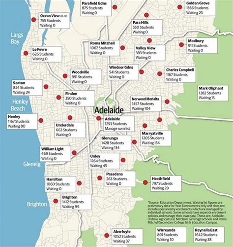 Adelaide Southern Suburbs Map - Map Of Adelaide Southern Suburbs ...