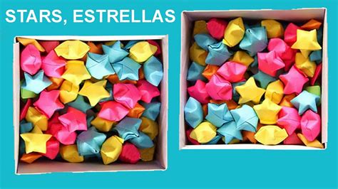 Como Hacer Estrellitas De Papel Estrellitas Infladas 3d Origami Youtube