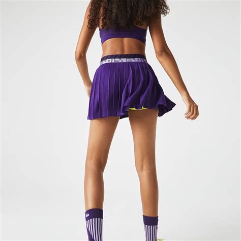 Lacoste Performance Women's Tennis Skirt Purple/yellow