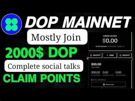 Dop Mainnet Airdrop Dop Mainnet How To Join Dop Airdrop Claim Token