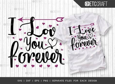 I Love You Forever Svg Cut File Love Graphic By Pixel Elites · Creative Fabrica