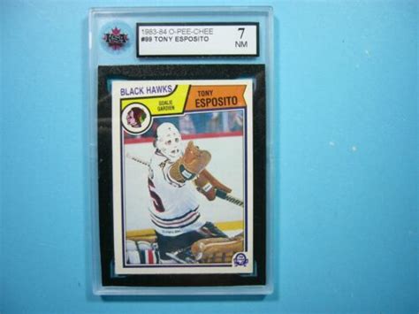 O Pee Chee Nhl Hockey Card Tony Esposito Ksa Nm Sharp