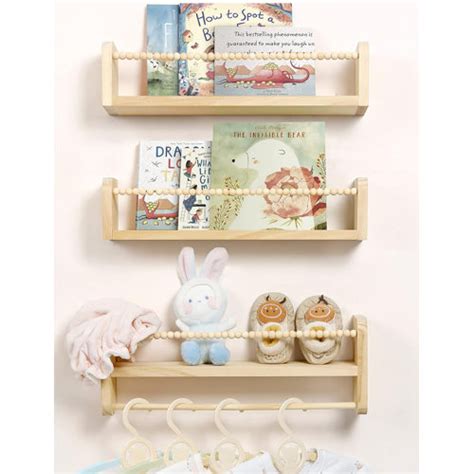 Ebern Designs Nursery Piece Pine Solid Wood Floating Shelf Reviews