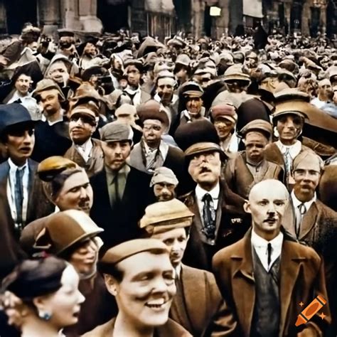 Vintage Photo Of A 1920s Crowd