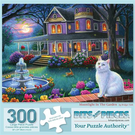 Buy Moonlight In The Garden 300 Large Piece Jigsaw Puzzle At Bits And