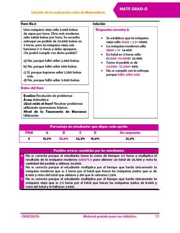 Soluci N De La Evaluaci N Corta De Matem Ticas Para Graduandos Mate