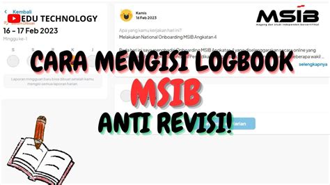 Cara Mengisi Logbook Magang Studi Independen Msib Anti Revisi Edu