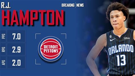 Detroit Pistons R J Hampton Youtube