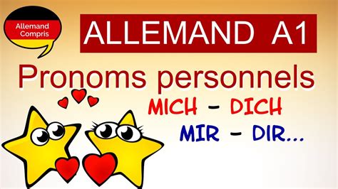 Les Pronoms Personnels En Allemand Accusatif Et Datif YouTube