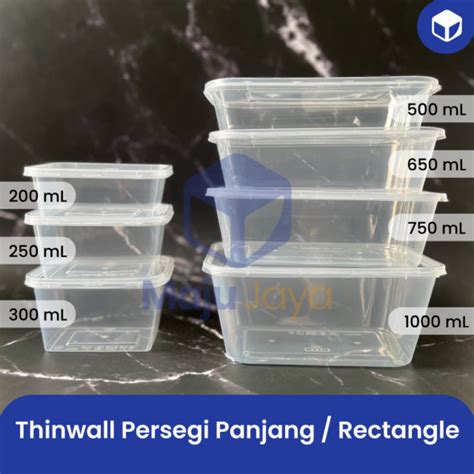 Jual Pack Isi Pcs Thinwall Persegi Panjang Dan Kotak