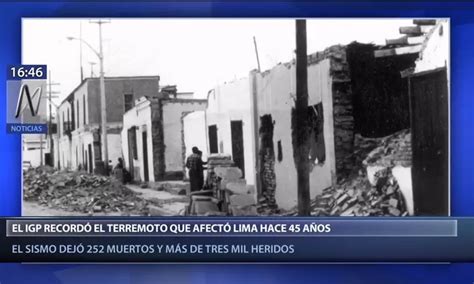 Se cumplen 45 años del último terremoto que afectó a Lima Canal N