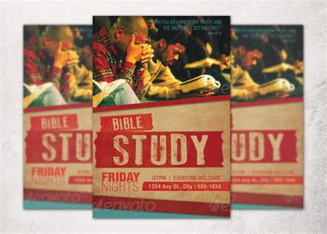 Church Bible Study Flyer Template Inspiks Market