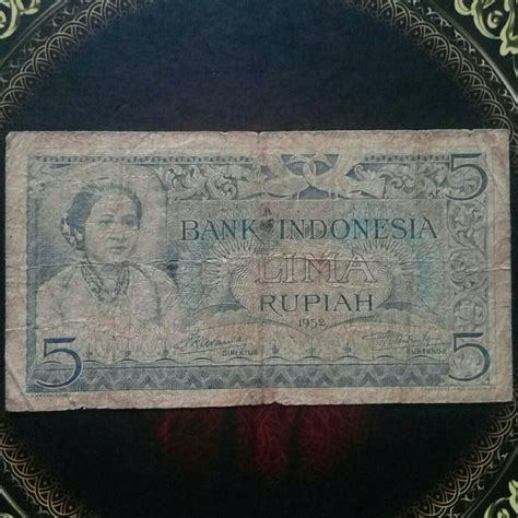 Jual Uang 5 Rupiah Seri Budaya Kartini 1952 56656 F Di Lapak Deny