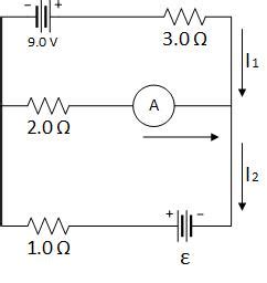 The Ammeter In Figure Reads 6 0 A A Find I 2 B Find Epsilon