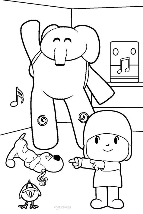 Dibujos De Fred El Pulpo De Pocoyo Para Colorear Para Colorear Pintar