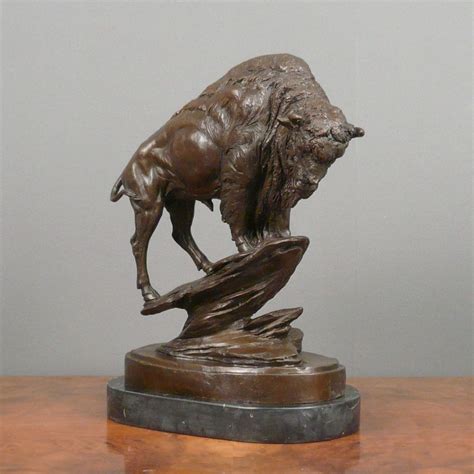 Bronze Sculpture - Bison - Statues