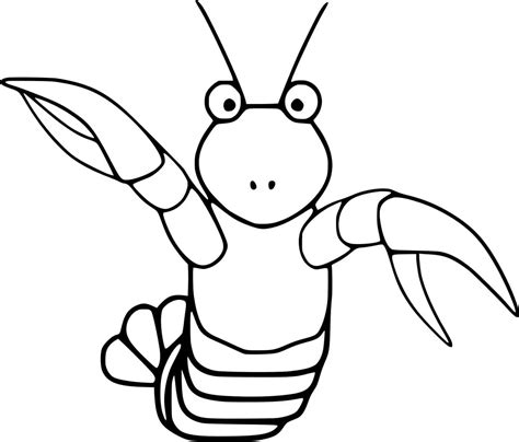 Easy Cartoon Lobster Coloring Pages Coloring Cool