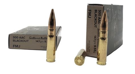 Sellier And Bellot Ammunition 300 Aac Blackout 147 Grain Full Metal