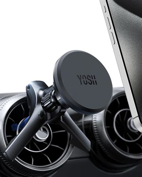 Yosh Magnetic Phone Car Mount Round Air Vent Car Phone Holder For