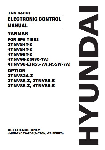 Yanmar Tnv Series Electronic Control Manual