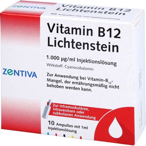 Vitamin B12 1 000 μg Lichtenstein Ampullen 10x1 Ml Herz And Kreislauf Arzneimittel Arzneiprivat