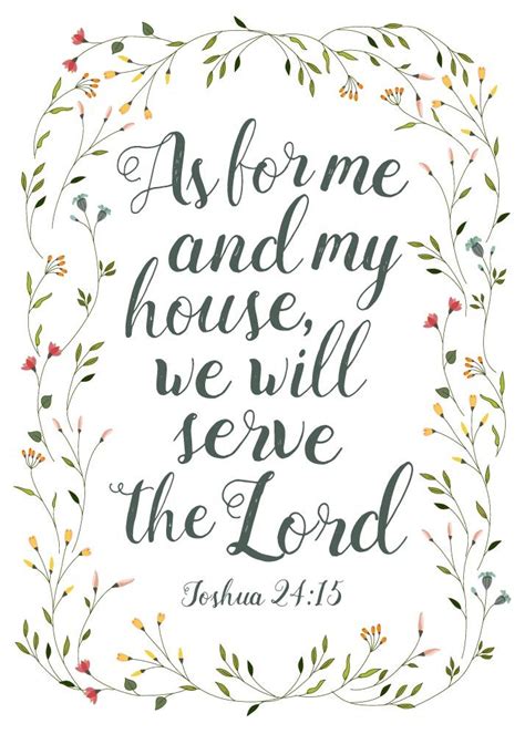 As For Me And My House We Will Serve The Lord Joshua 2415 Happy