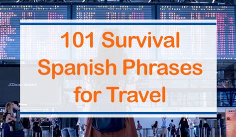 101 Most Useful Travel Phrases in Spanish | Spanish Unlocked