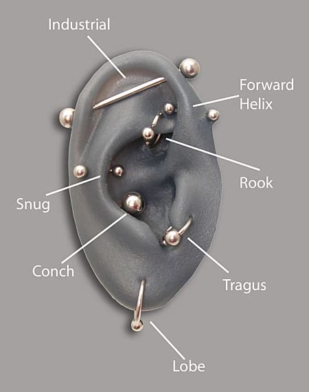 Helix Piercing - Pictures, Pain, Infection, Care and Aftercare