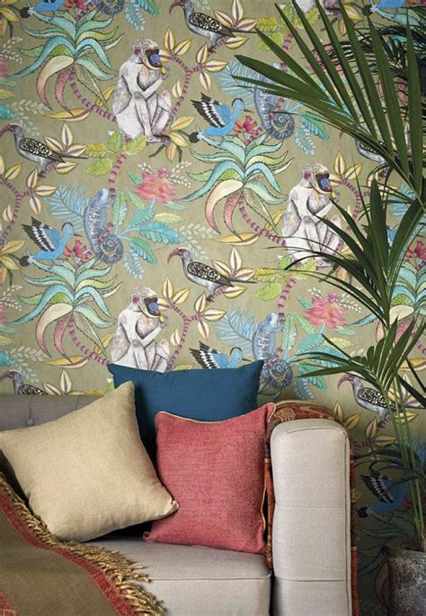 Cole And Son SAVUTI Wallpaper Cole And Sons Wallpaper Monkey Lee Jofa