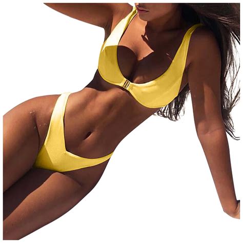 WEANT Womens Bikini Set Summer Outfits For Women 2024 Two Piece Sets