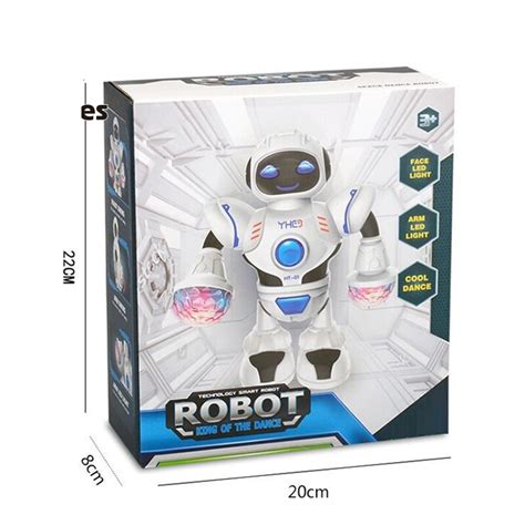 Electric Dancing Robot Toy With LED lighting Music Children's ...