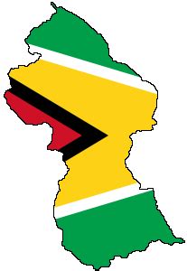 Guyana Flag Map