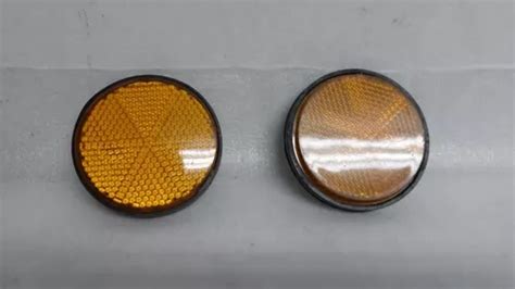 Par Refletor Olho Gato Redondo Amarelo Ambar Honda Cg Ml 125 MercadoLivre