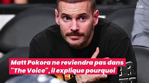 Matt Pokora Ne Reviendra Pas Dans The Voice Il Explique Pourquoi