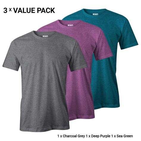 Mens Crew Neck T Shirts Bundle Pack 0053 Premium Menswear At Best