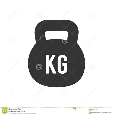 Weight Kilogram Icon Weight Kilogram Isolated On White Background