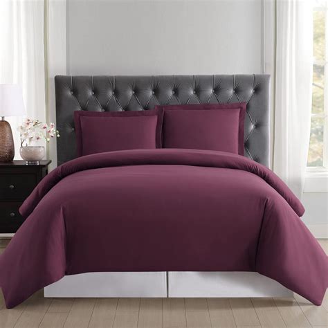 Truly Soft Everyday 3 Piece Burgundy Queen Duvet Cover Set Dcs1657buq 1800 The Home Depot