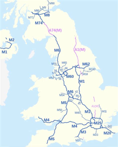 Incredible motorway map shows stark contrast between UK and EU ...