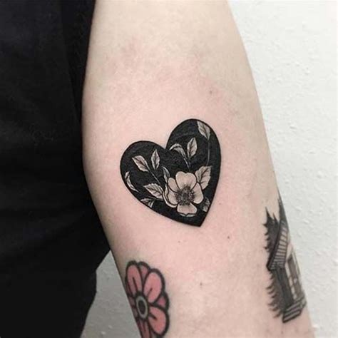 6 Outline Heart Temporary Tattoos Black Heart Tattoo Tattoo Tattoo