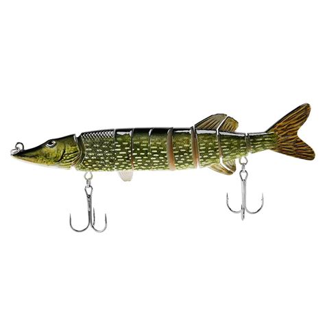 Cm G Lifelike Multi Jointed Segement Pike Muskie Fishing Lure