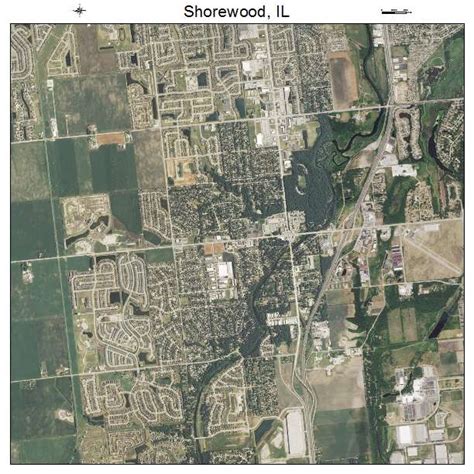 Aerial Photography Map of Shorewood, IL Illinois