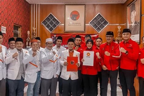 Diluar Kebiasaan PKS Dan PDIP Resmi Berkoalisi Di Pilkada Klaten 2024